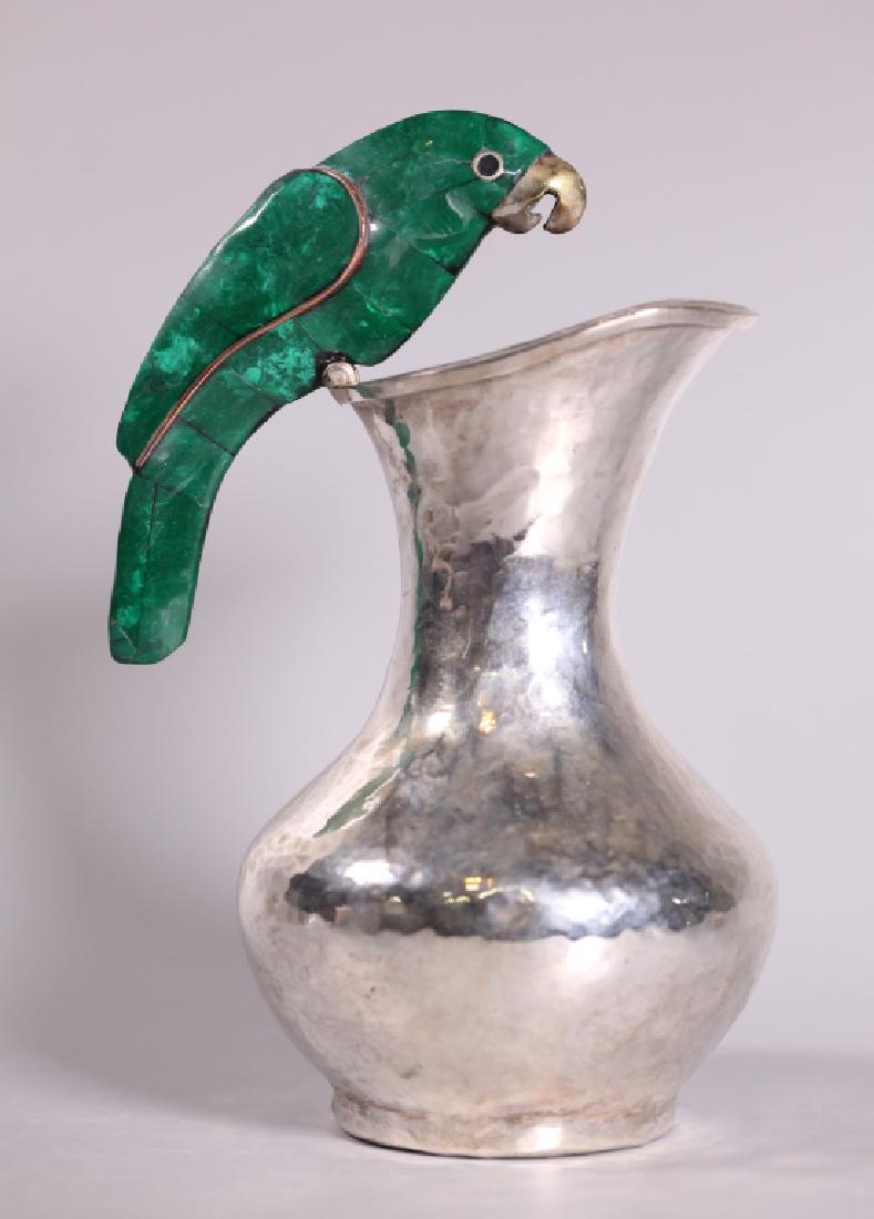 Los Fajardo, Taxco Mexico Silver Parrot Pitcher (1 of 7)