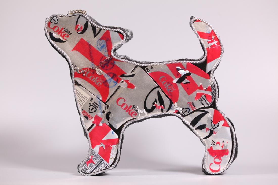 Diet Coke Folk Art Dog Sculpture, Signed (1 of 8)