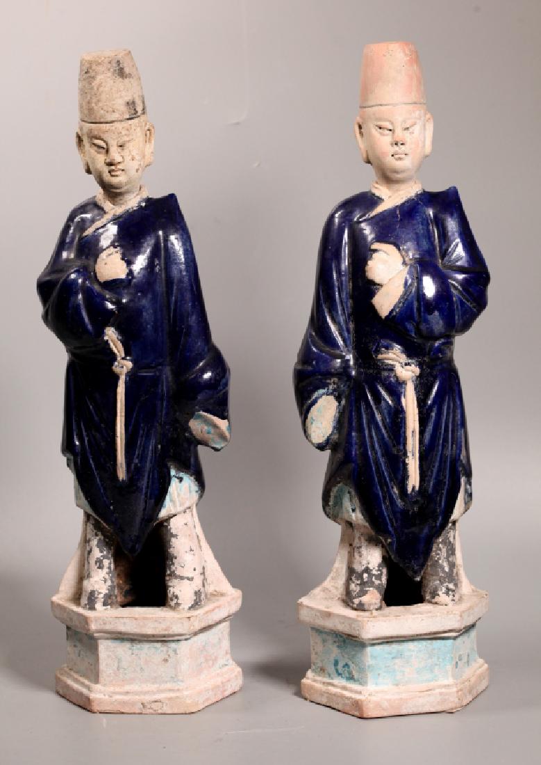 Mirror Pr Chinese Guardians Blue Glazed Robes (1 of 7)