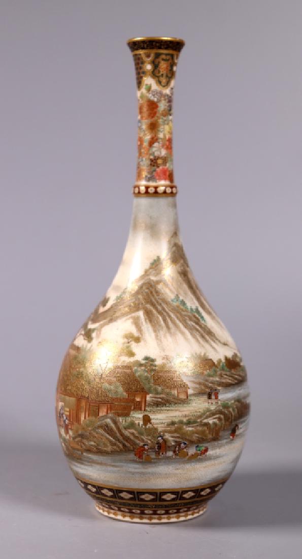 Fine Yabu Meizan Japanese Satsuma Ceramic Vase (1 of 13)