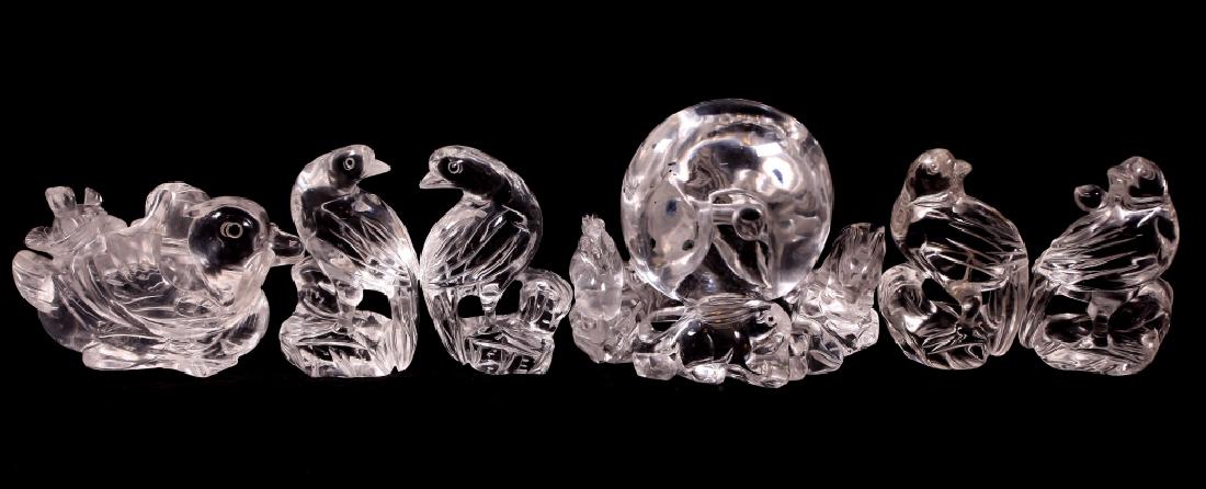 Chinese Quartz Crystal Duck, Moon Rabbits, 4 Birds (1 of 13)
