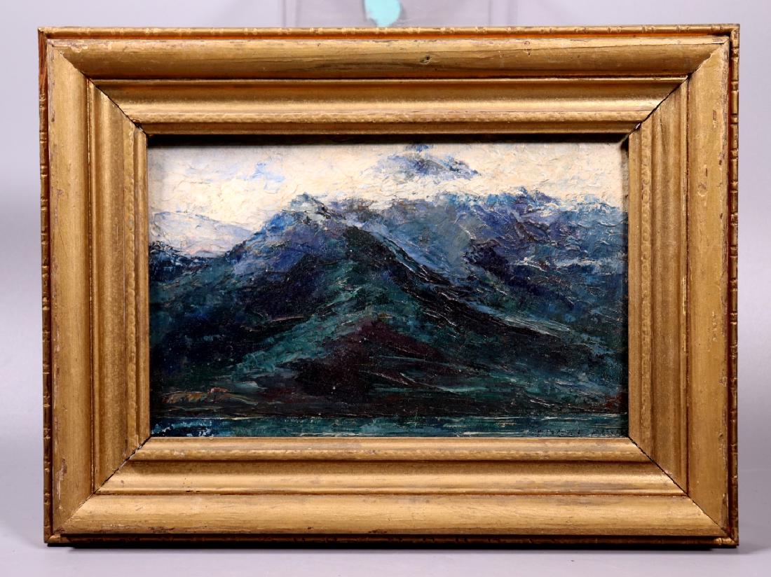 Edgar Alwin Payne; Oil Sketch of Mountains Signed (1 of 5)