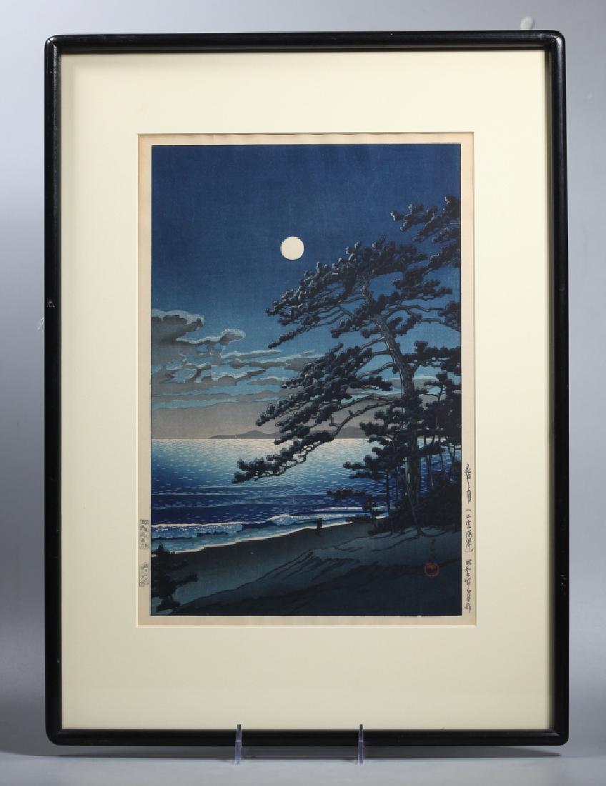 Hasui Kawase; Spring Moon Beach Japanese Woodblock (1 of 8)