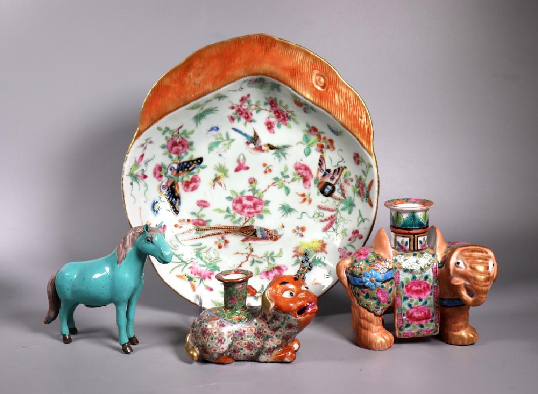 Chinese Qing Dynasty Porcelains, 3 Rose Medallion (1 of 11)