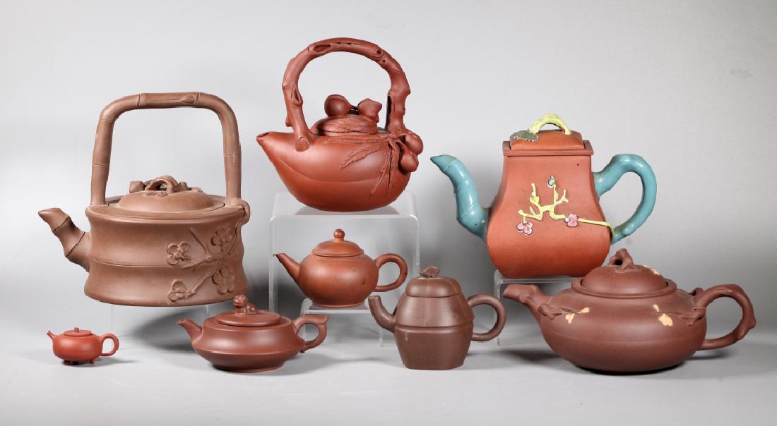 Collection 8 Chinese Yixing Teapots (1 of 19)