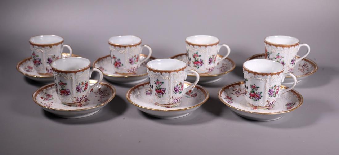 7 Samson Porcelain Teacups & Saucers Royal Arms (1 of 14)