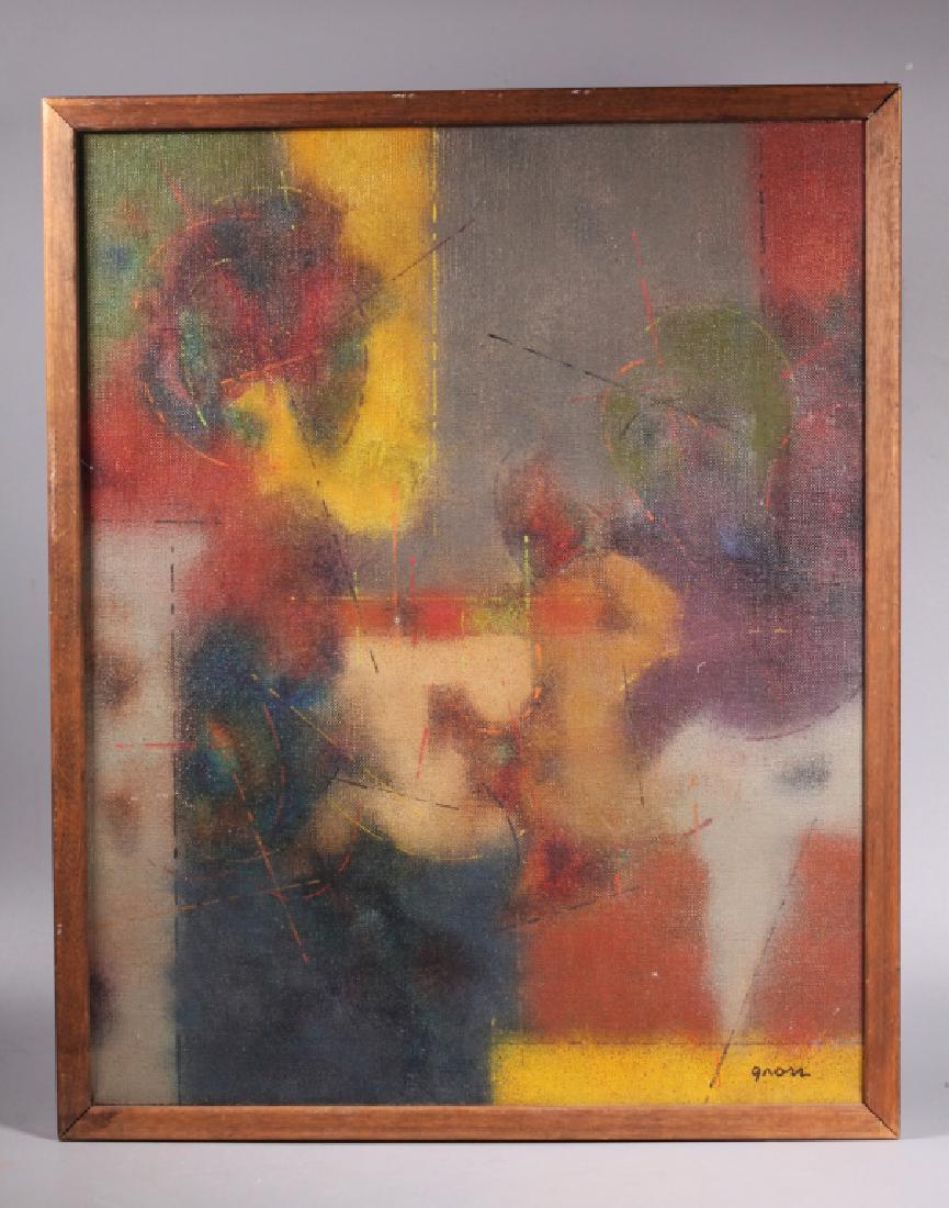 Sidney Gross; Oil on Canvas "Spray Abstraction" (1 of 8)