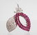 AGI Certified; Vintage Ruby & Diamond 18K Leaf Pin