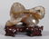 Chinese Qing White Jade Bangle; Carved Agate Dog - 5