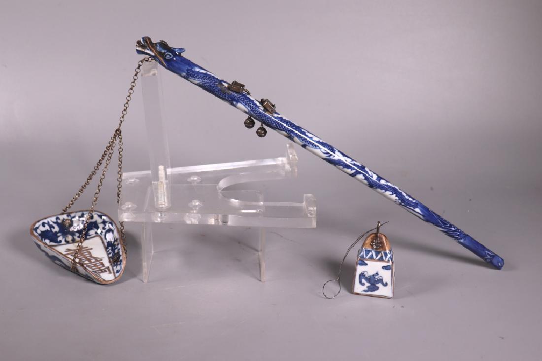 Chinese Blue & White Porcelain Tea Medicine Scale (1 of 11)