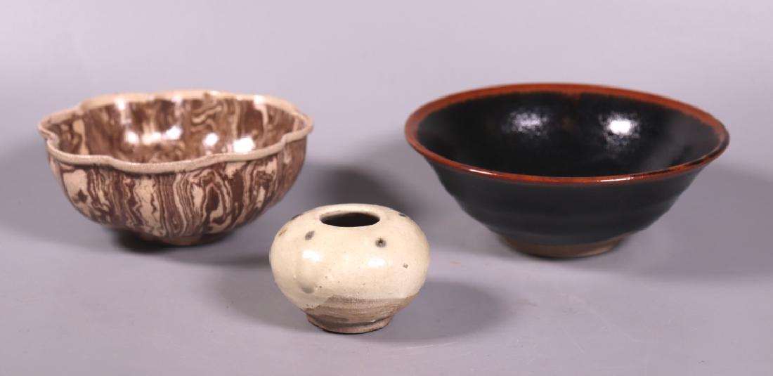 Three Chinese Ceramics; Cizhou, Marble, Jian Yao (1 of 7)