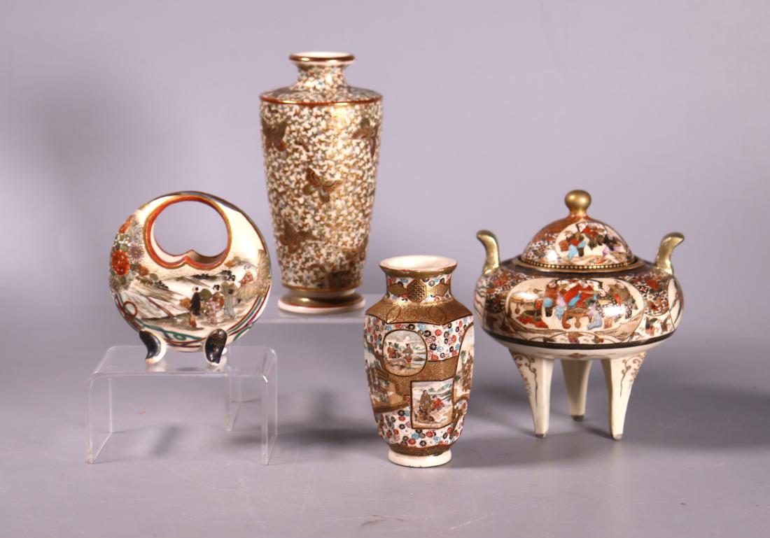 4 Japanese Satsuma Porcelains (1 of 15)