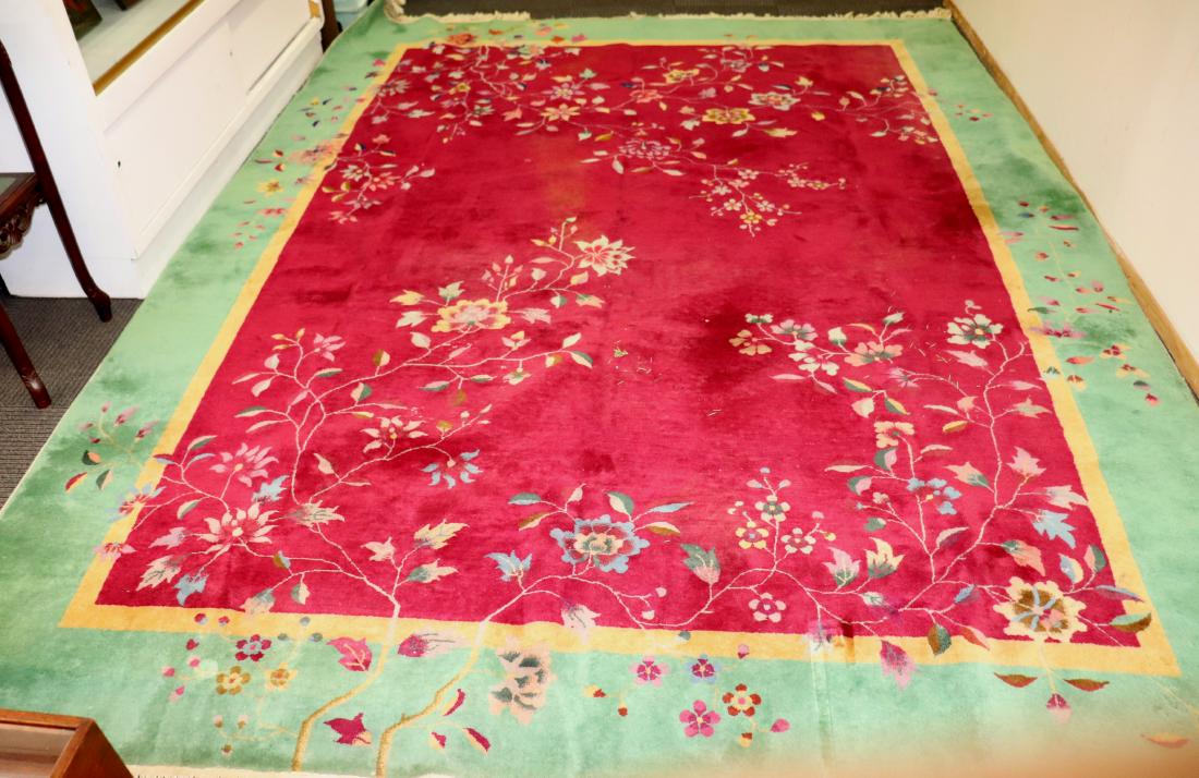 Chinese Art Deco Nichols Carpet 8 1/2' X 11 1/2' (1 of 10)