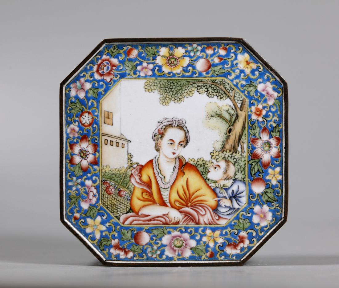 Chinese Canton Enamel & Bronze European Box (1 of 8)