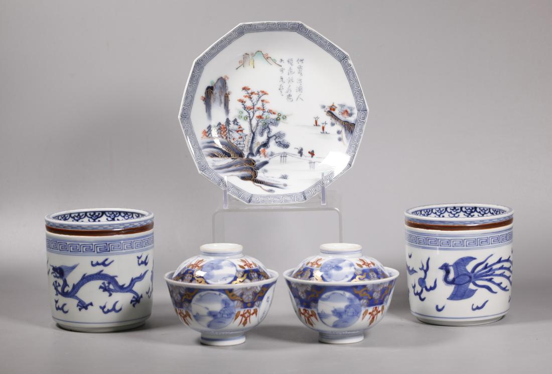 7 Japanese 19/20 Century Arita Imari Porcelains (1 of 12)