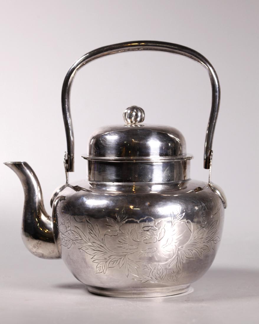 Japanese Silver Teapot; 254.5G (1 of 7)