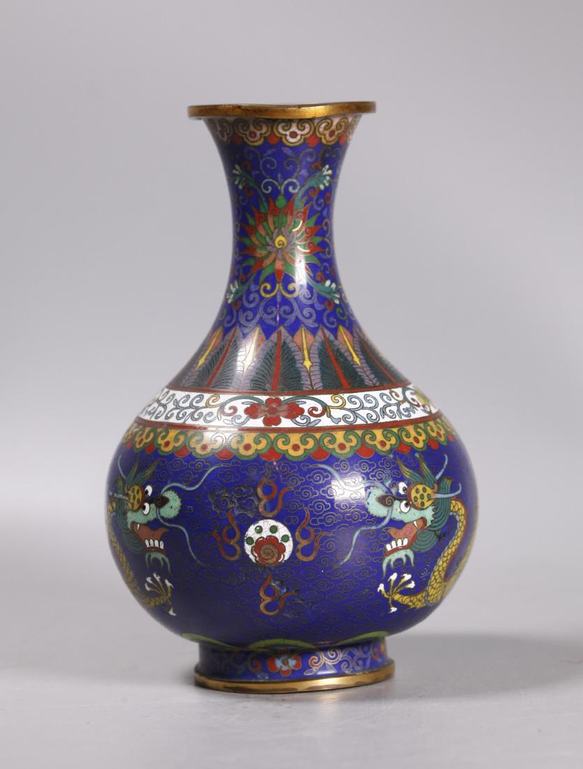 Chinese Cloisonne & Gilt Bronze Dragon Vase (1 of 8)