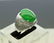 Imperial Natural Green Jadeite & Diamond Ring - 2