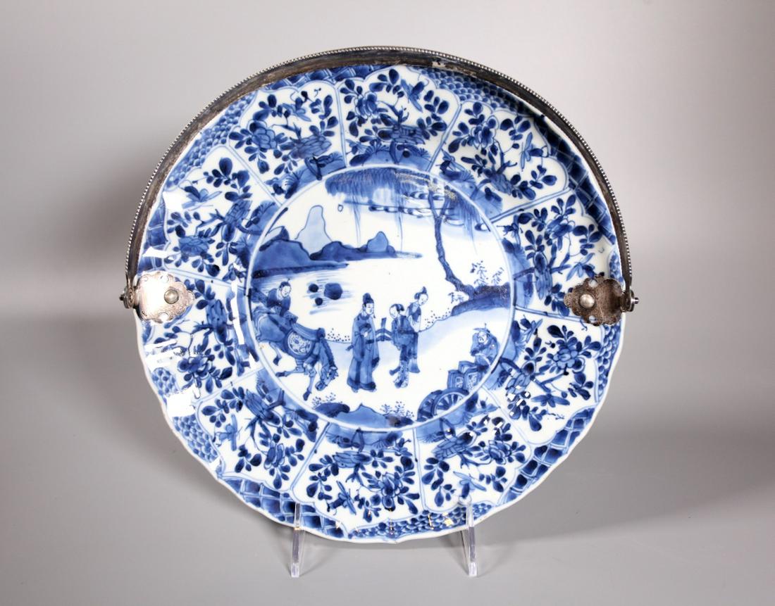 Chinese Kangxi Blue & White Porcelain & Silver (1 of 10)