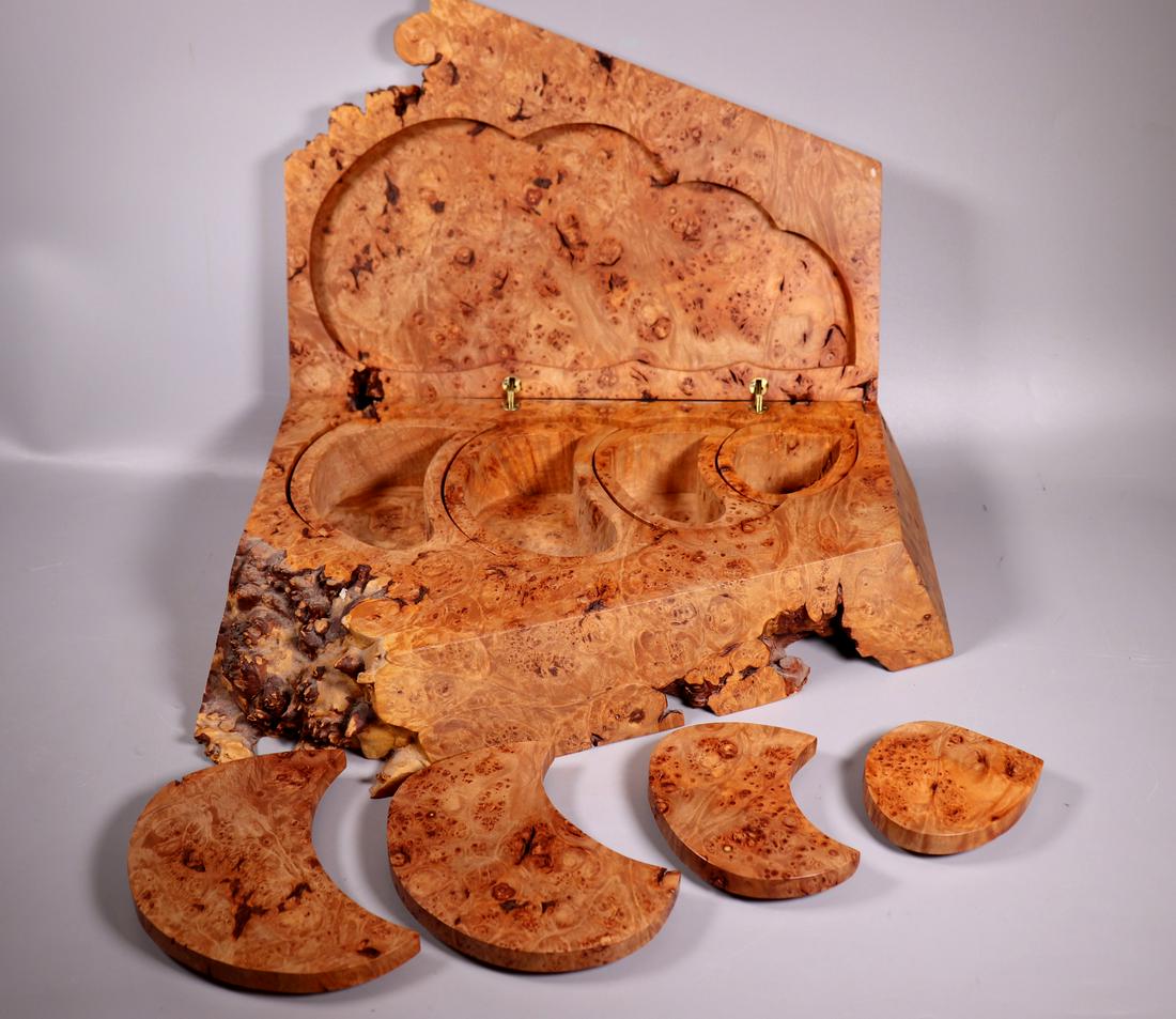 Michael Elkon; Oregon Burl Maple Jewelry Boxes (1 of 8)