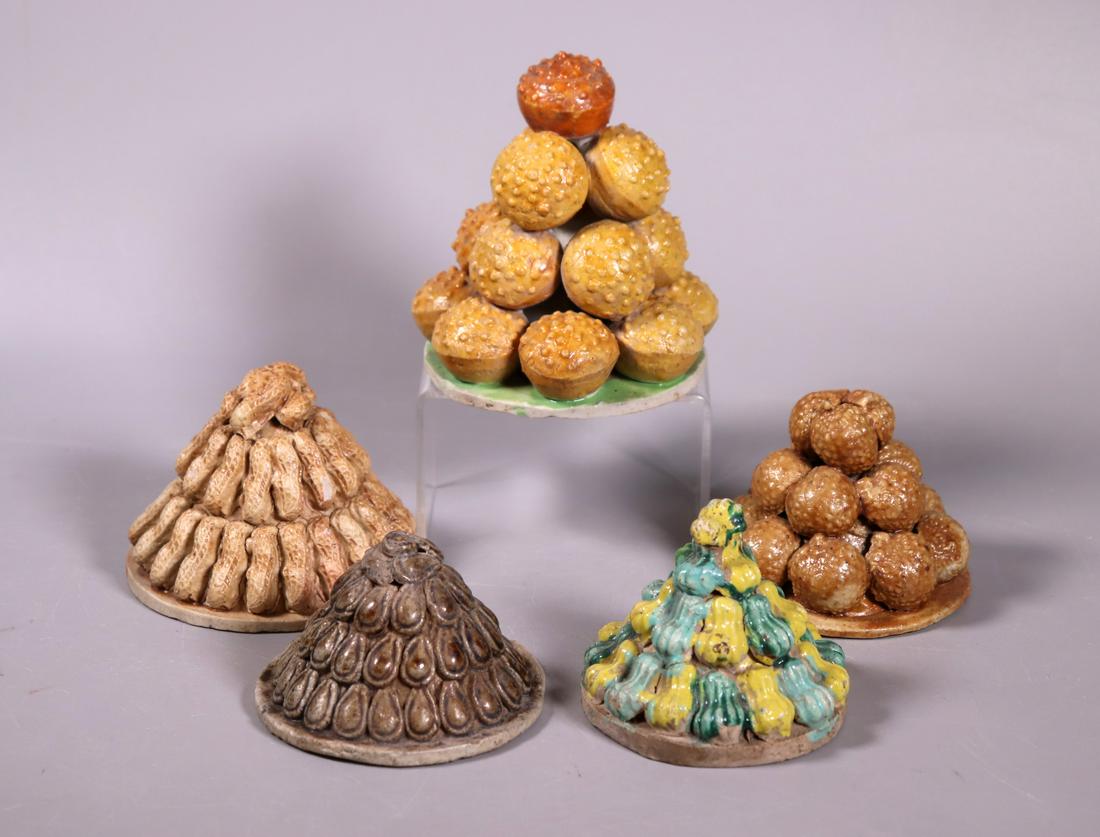 5 Chinese 18/19 C Porcelain Altar Fruit Pyramids (1 of 7)