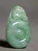 Chinese Natural Green Jadeite Bi & Lion Pendant - 5
