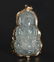 Chinese Seated Guanyin Icy Jadeite Pendant 18K