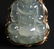Chinese Seated Guanyin Icy Jadeite Pendant 18K - 6