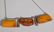 4 Chinese & Egyptian Jewelry Amber Enamel Gilt - 3