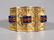 4 Chinese & Egyptian Jewelry Amber Enamel Gilt - 4