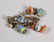 4 Chinese & Egyptian Jewelry Amber Enamel Gilt - 7