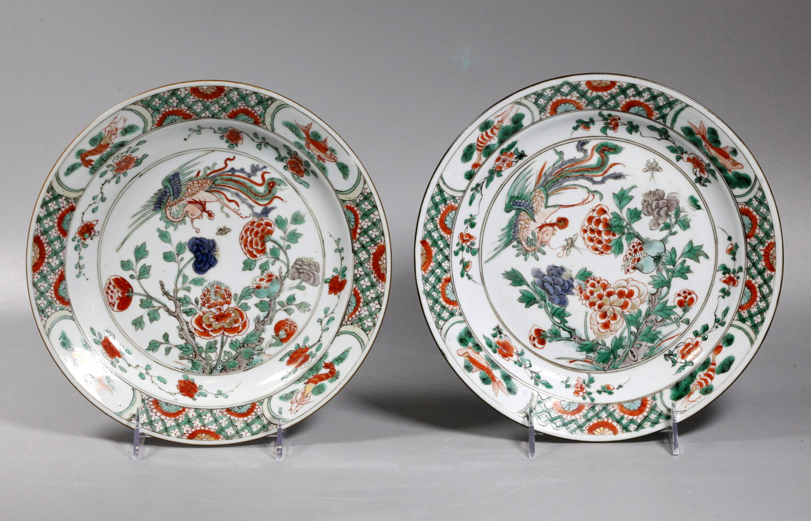 Pr Chinese Kangxi Famille Verte Porcelain Plates (1 of 7)