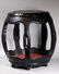 Chinese Hard Wood Barrel Stool; 2 Red Compo Items - 2