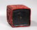 Chinese Hard Wood Barrel Stool; 2 Red Compo Items - 8