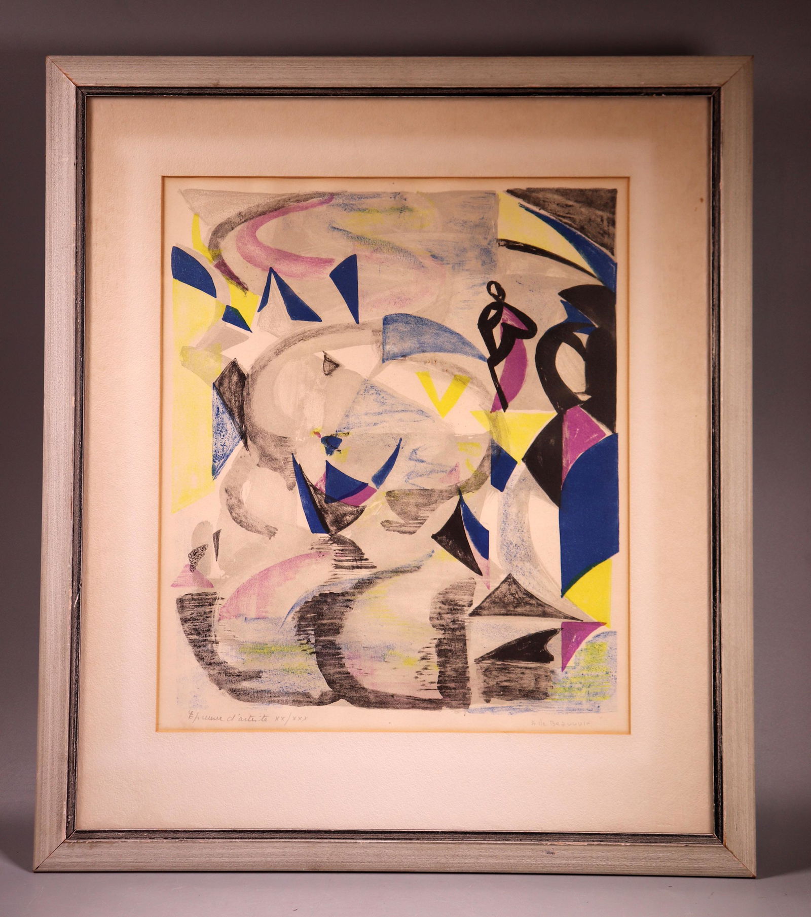 Hélène de Beauvoir; Le Gondolier Lithograph 1960's (1 of 5)