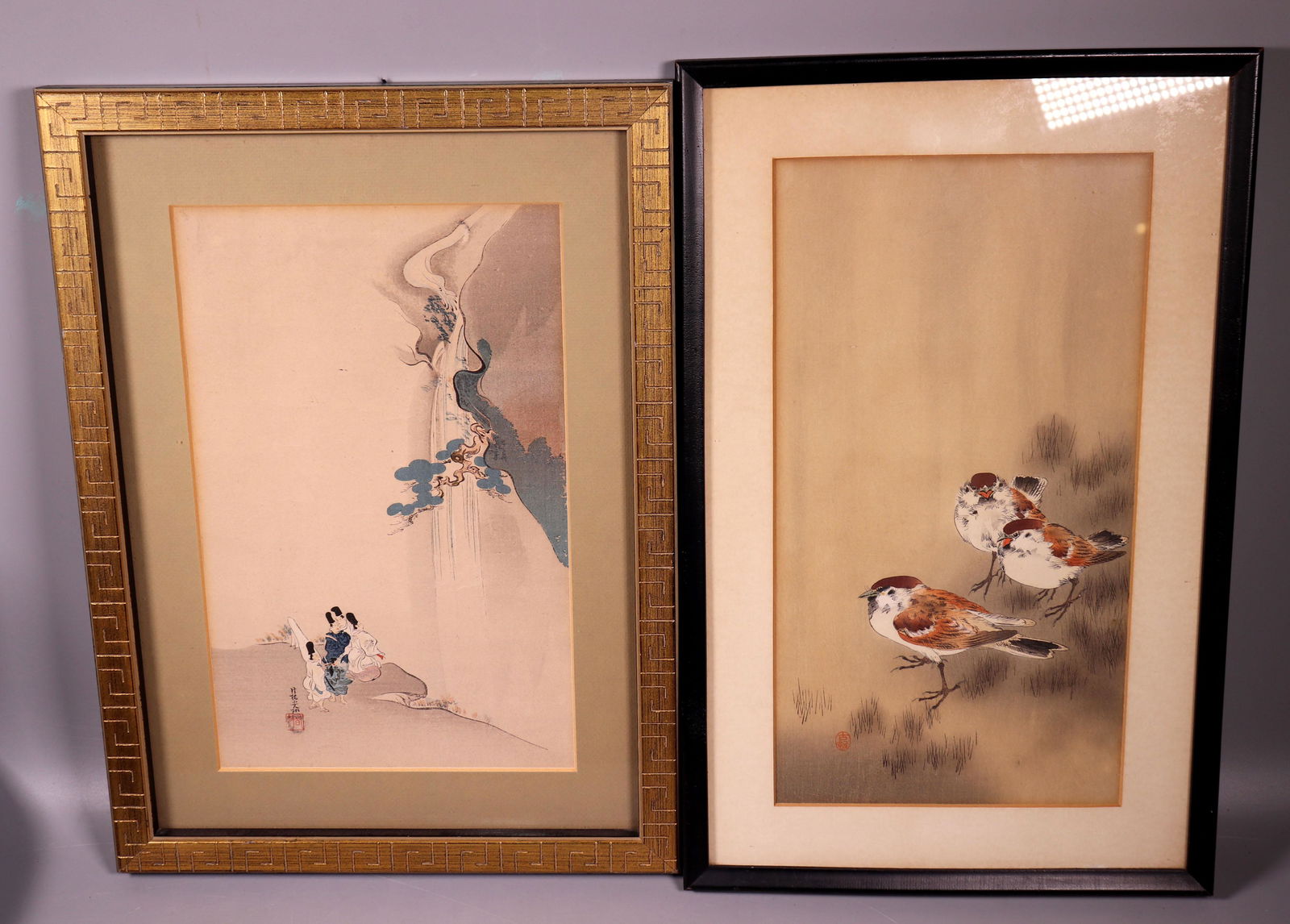 2 Japanese Framed Woodblock Prints (1 of 4)