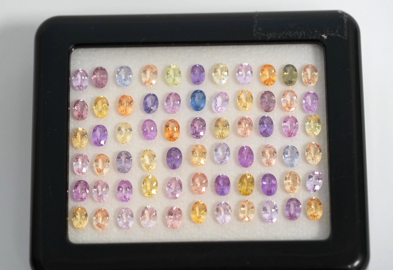 39.81kt.Collection Natural Cut Sapphire Stones: Collection of 39.81kt. of Natural fancy cut sapphire loose stones in rare colors. Total 66 pieces. Good condition with light age related wear. _____________________________________________________Eddi