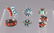 6 Native American Coral Turquoise & Silver Rings