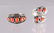 6 Native American Coral Turquoise & Silver Rings - 2