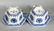 Pr Chinese Sm Qing Blue & White Porcelain Planters - 4