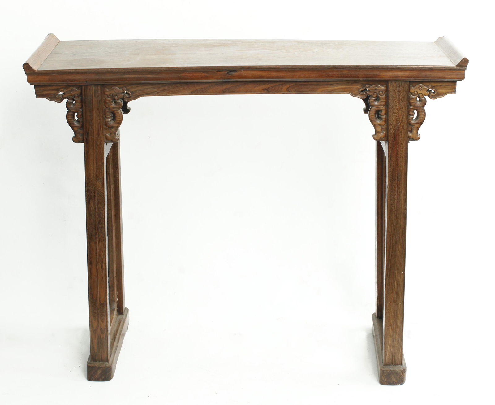 Chinese Small Hardwood Altar Table Scroll Ends (1 of 5)