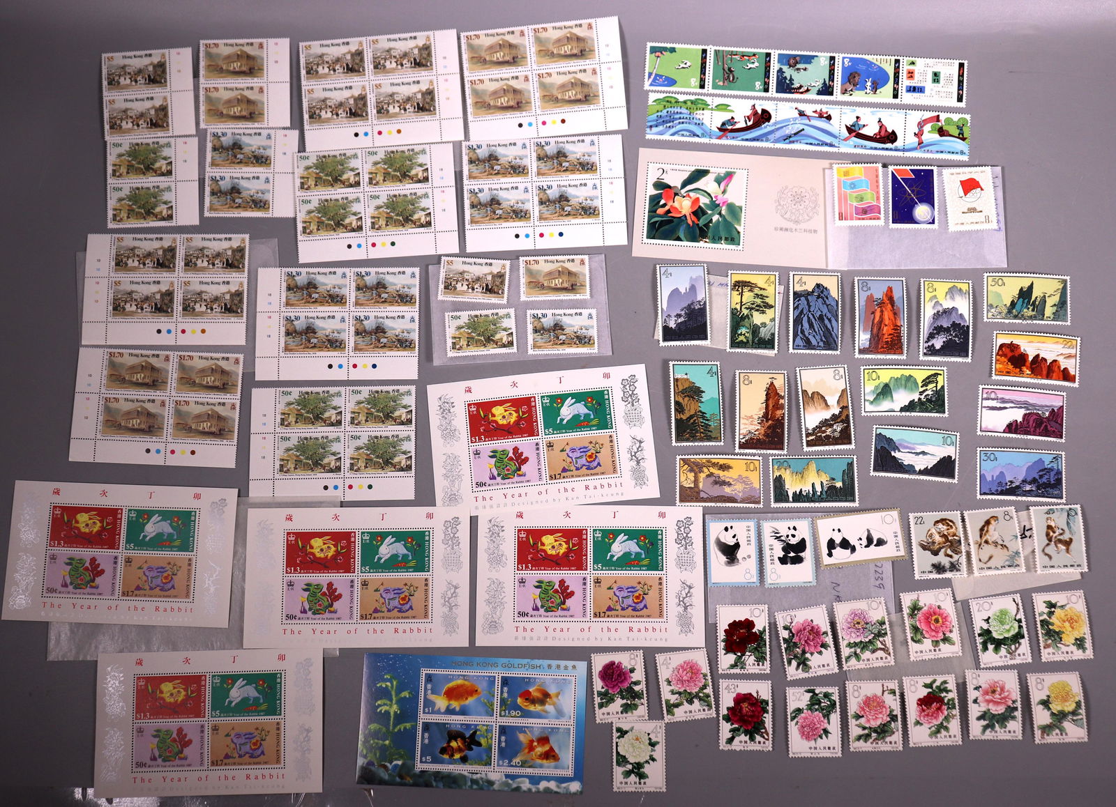 108 Chinese & H K Commemorative Postage Stamps (1 of 7)