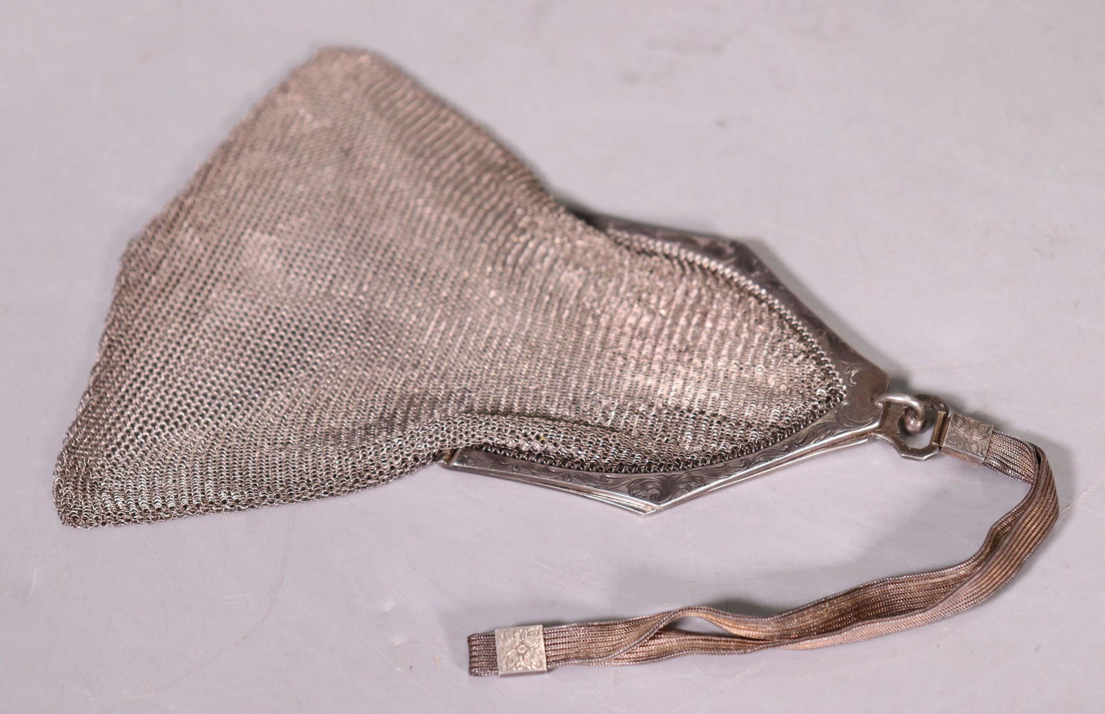 Sterling Silver 1920's Chain Mail Purse; 91.1G (1 of 5)