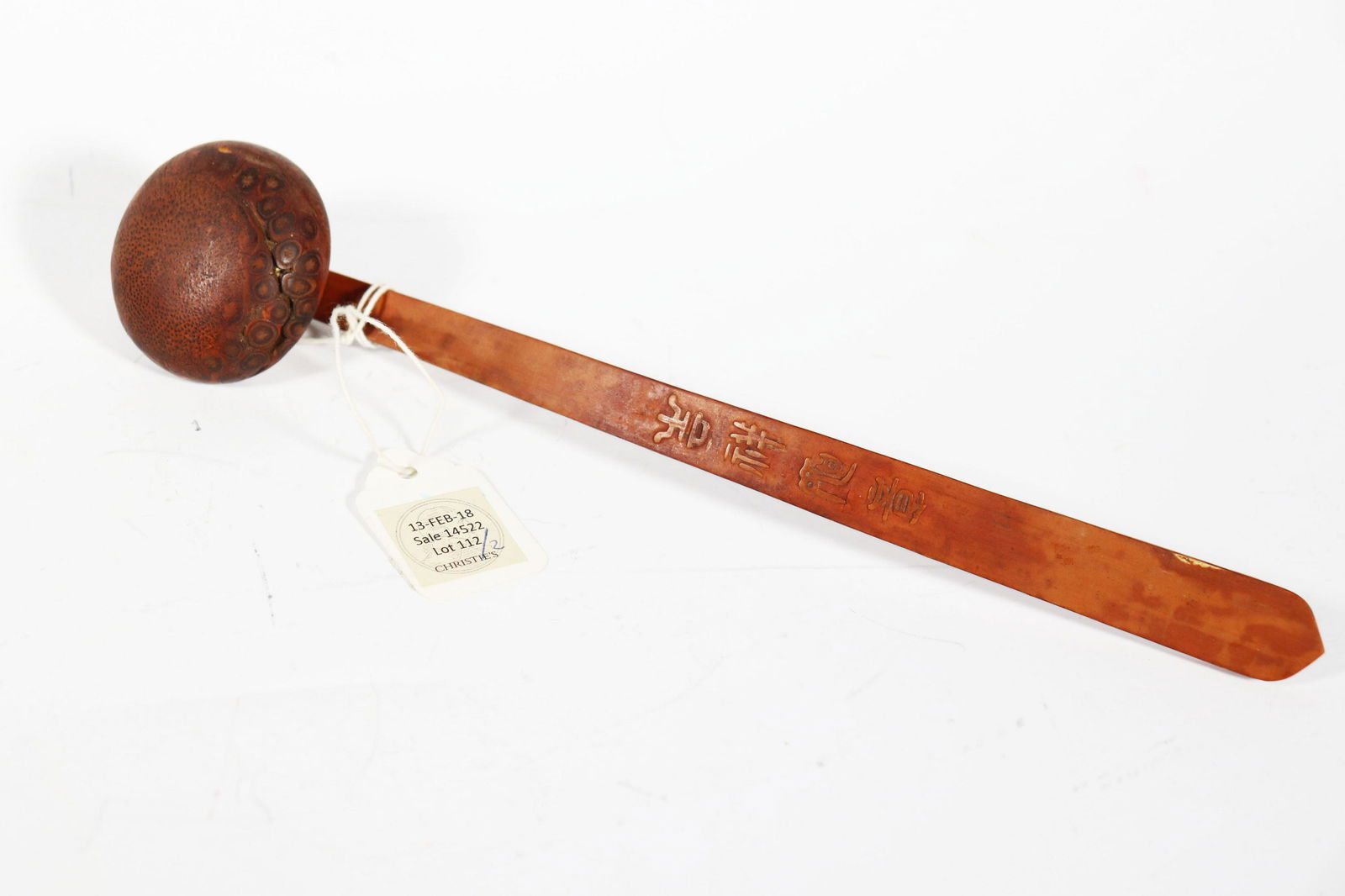 Christie's: Chinese 19 C Bamboo Ruyi Scepter (1 of 6)