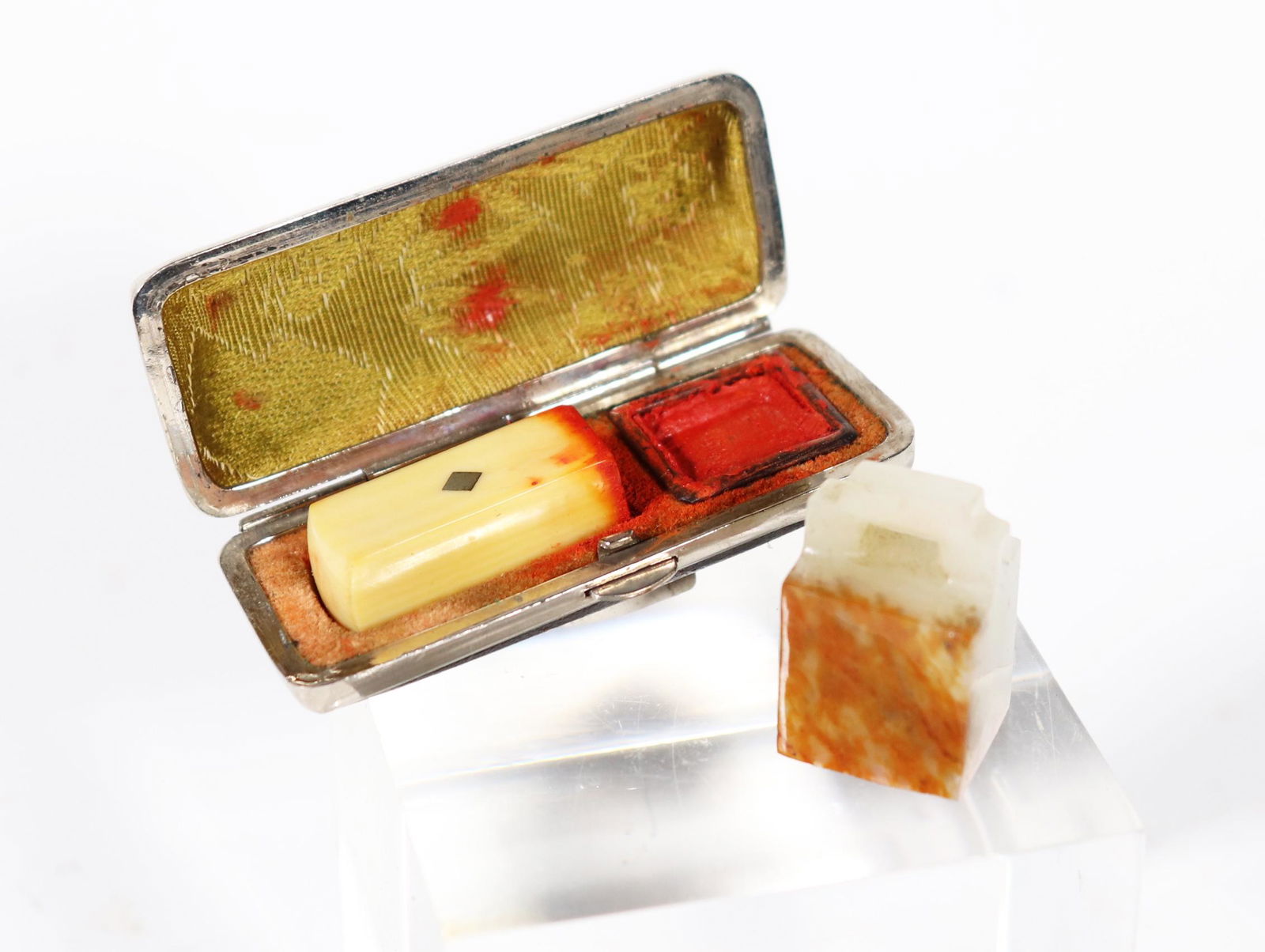 2 Chinese Personal Seals, 1 White Jade (1 of 7)