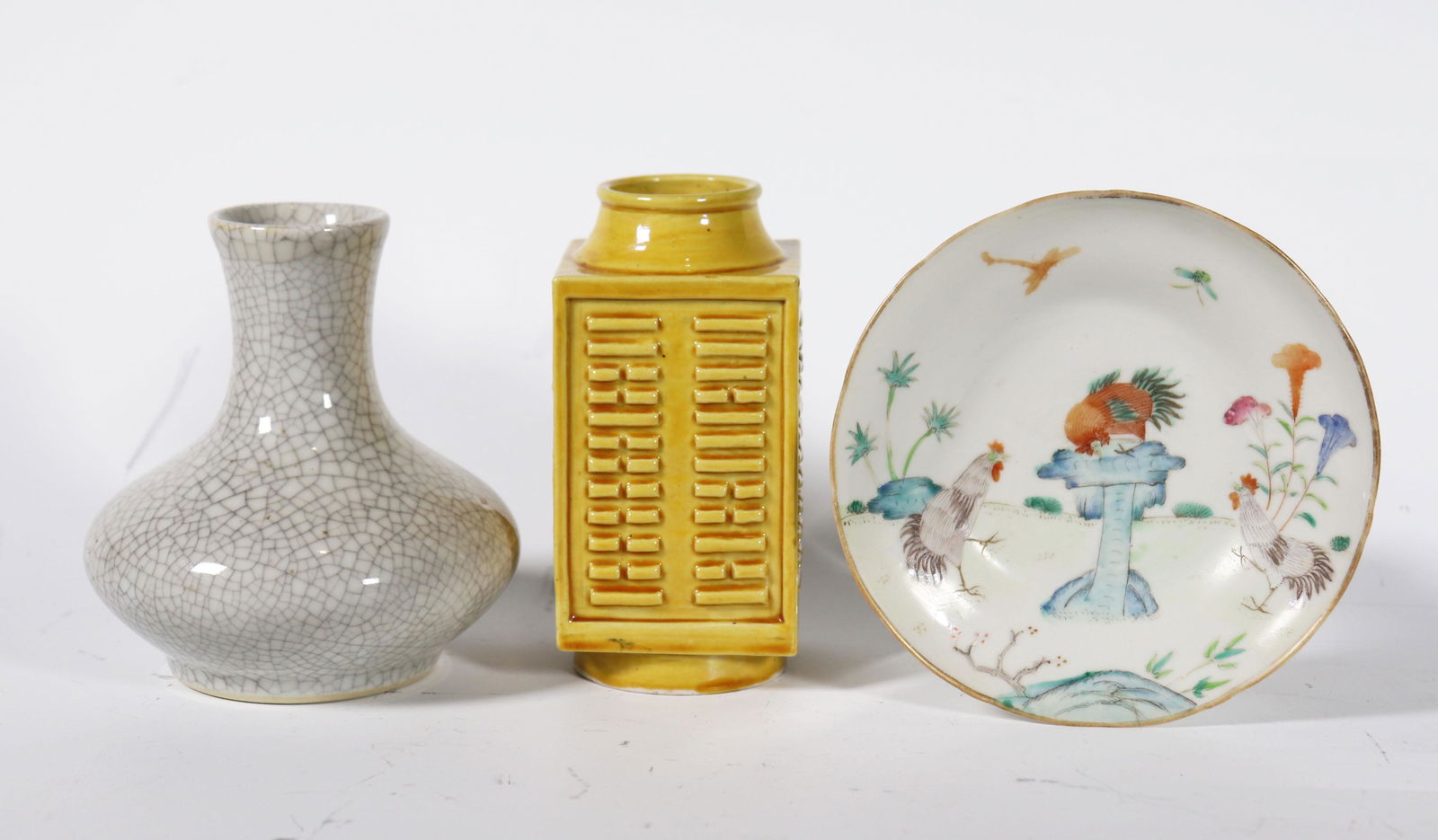 3 Chinese Qing Dynasty Porcelains (1 of 7)