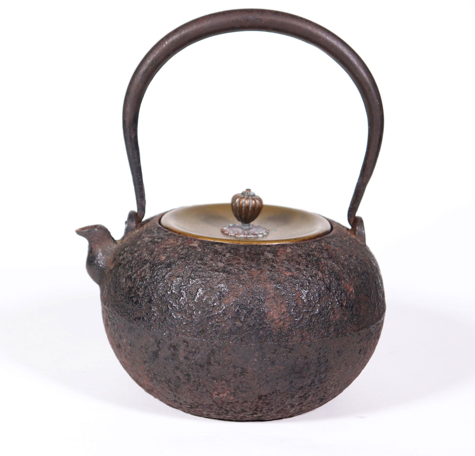 Japanese Iron Tetsubin Teapot Inscribed (1 of 6)