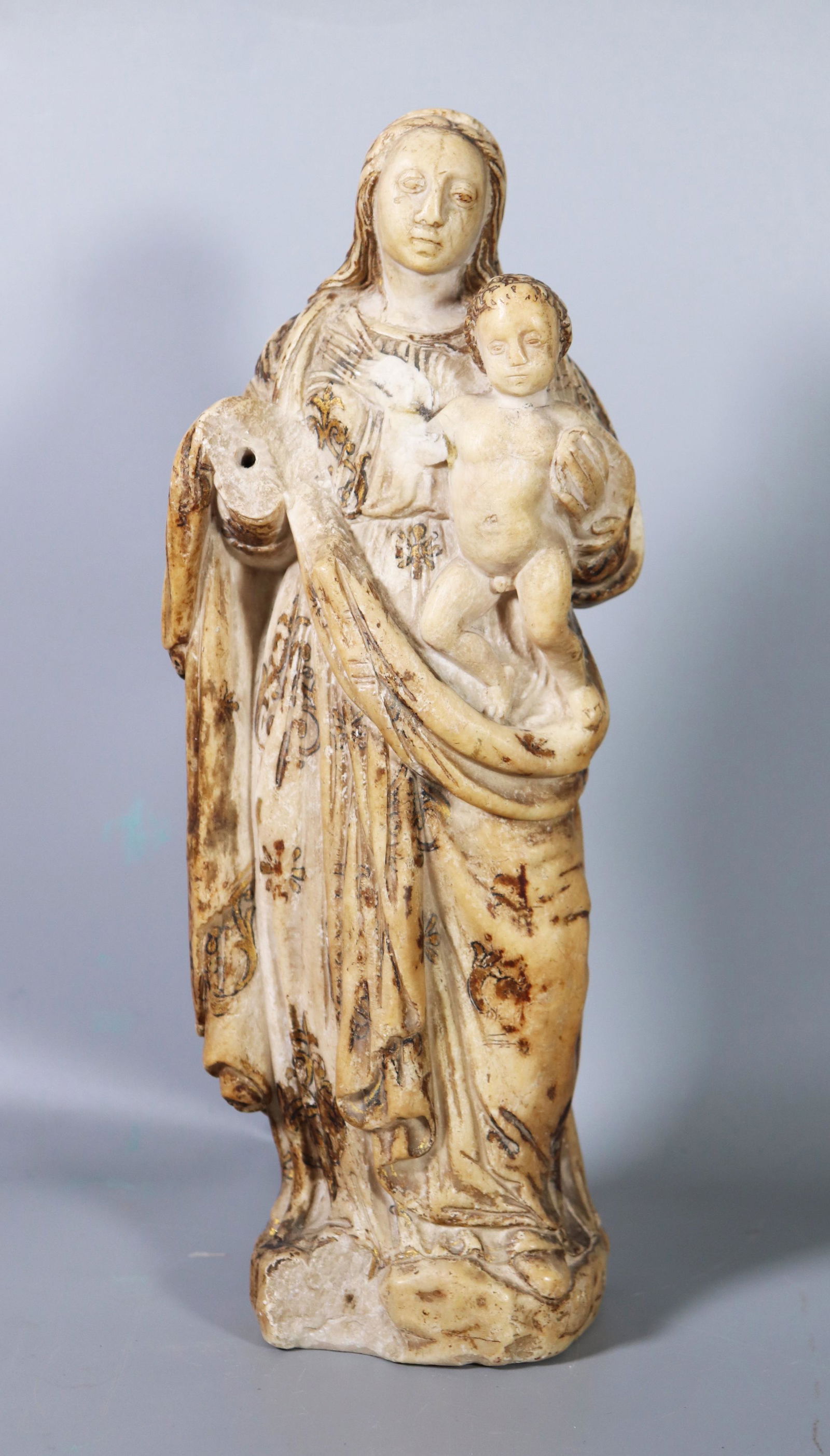 Rennaissance 17 C Malines Alabaster Madonna (1 of 6)