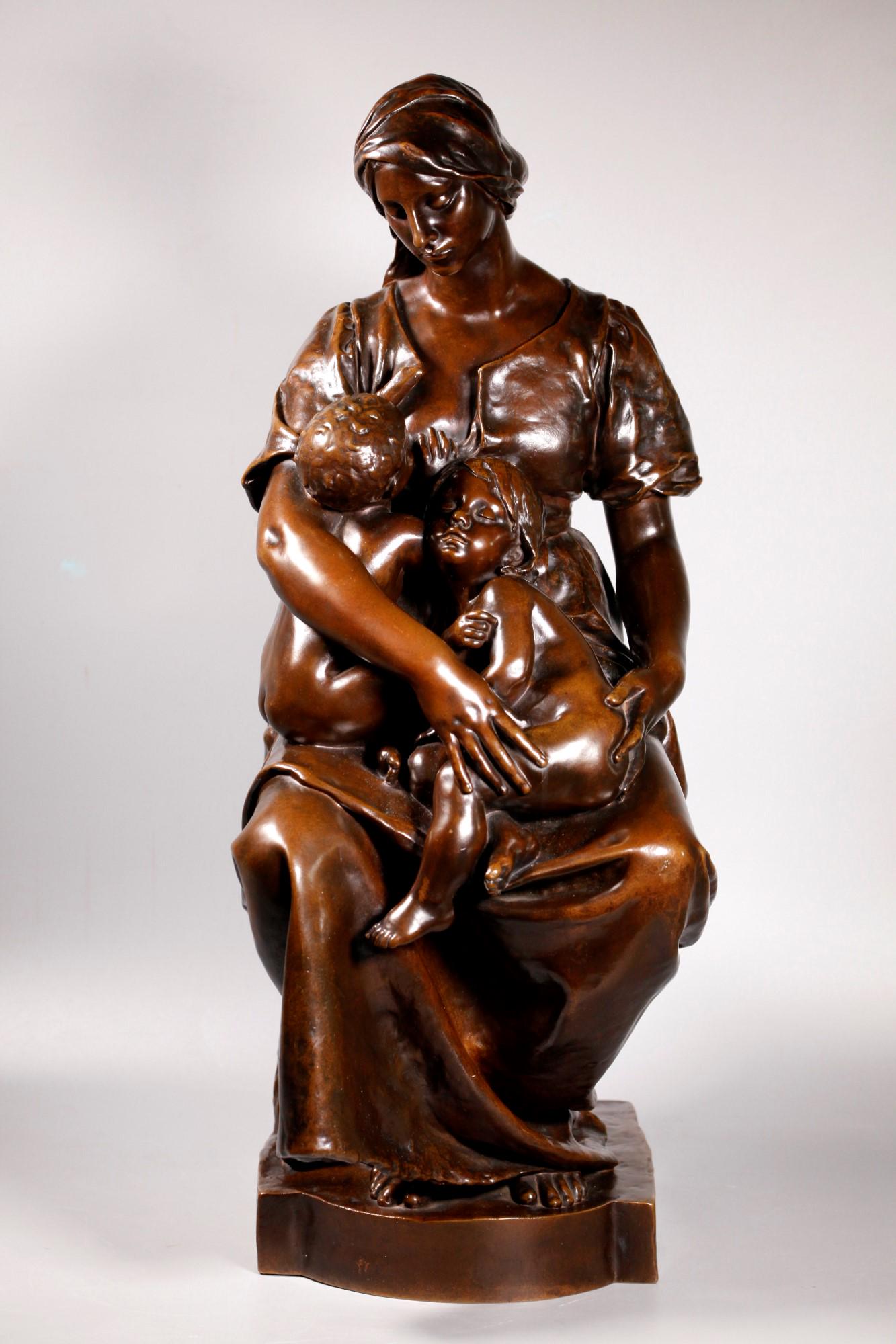 Paul Dubois Charité Barbedienne Bronze 24 3/4H (1 of 12)