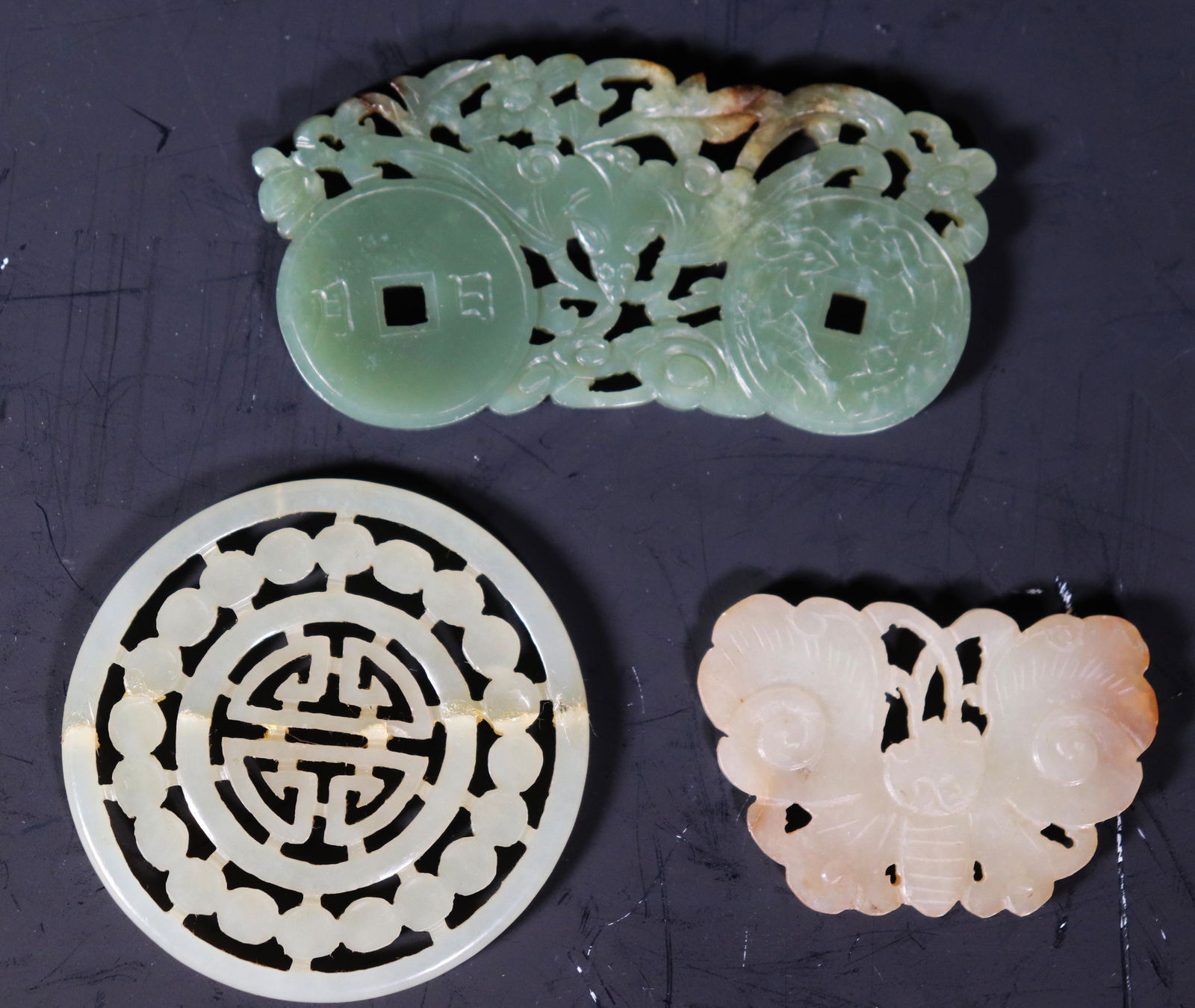 3 Chinese Qing Dynasty Jade Ornaments (1 of 6)